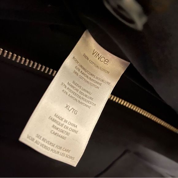 Vince men’s zip and button up jacket XL - Picture 9 of 9